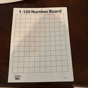 10 of the 1-120 number boards double sided